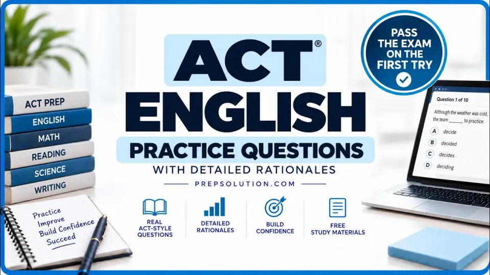 ACT Practice Questions Improve Your English Skills with 10 Explained Examples