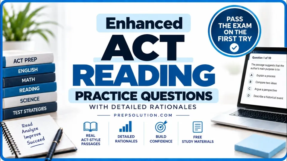 ACT Practice Questions with Detailed Strategies and Explanations for 2026